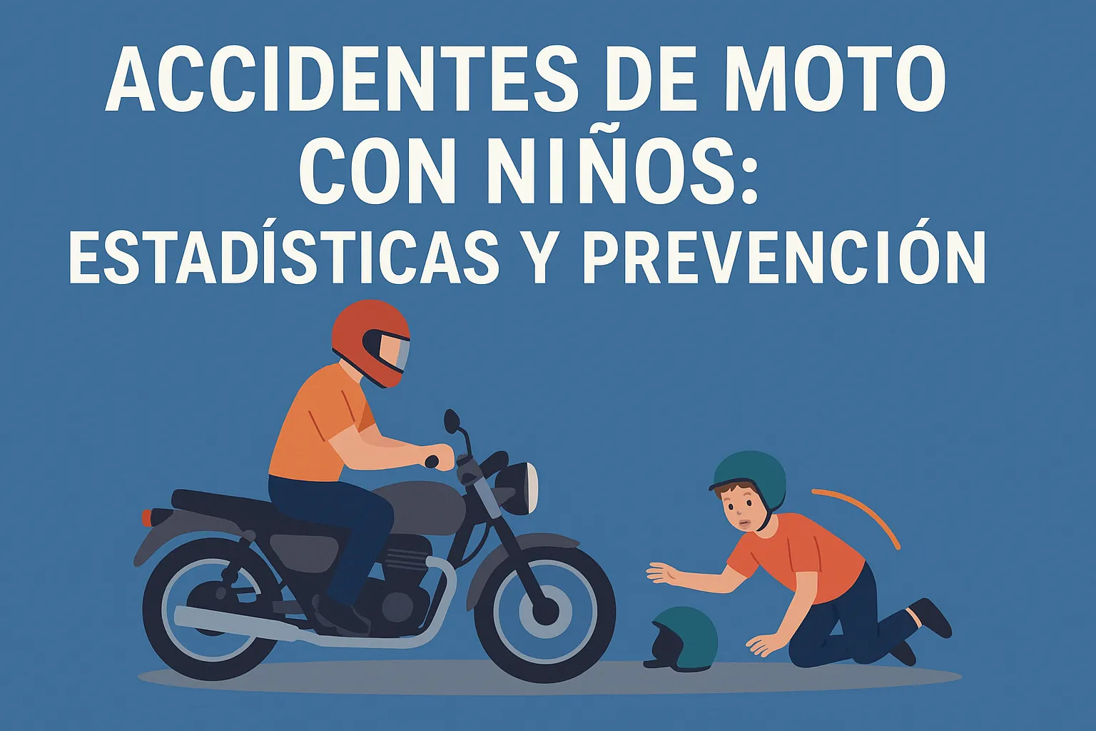 Accidentes de moto con niños: estadísticas y prevención
