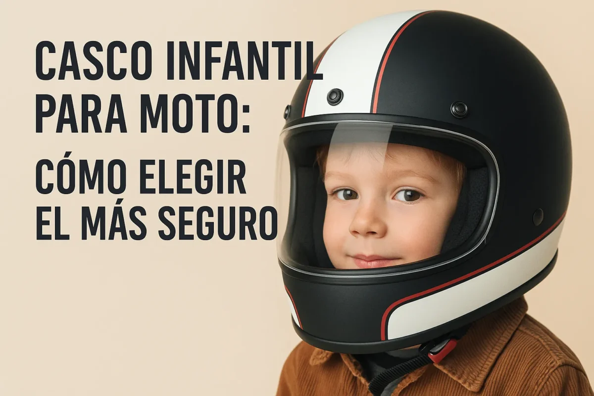 Casco infantil para moto: cómo elegir el más seguro