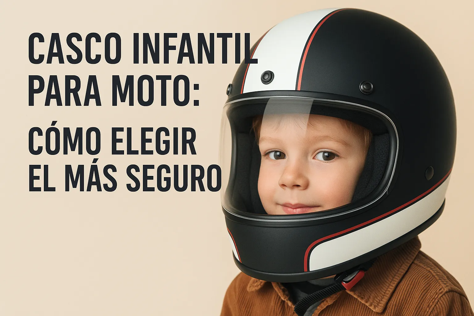 Casco infantil para moto: cómo elegir el más seguro
