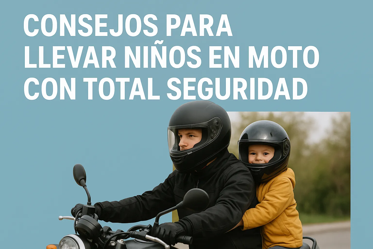 Consejos para llevar niños en moto con total seguridad