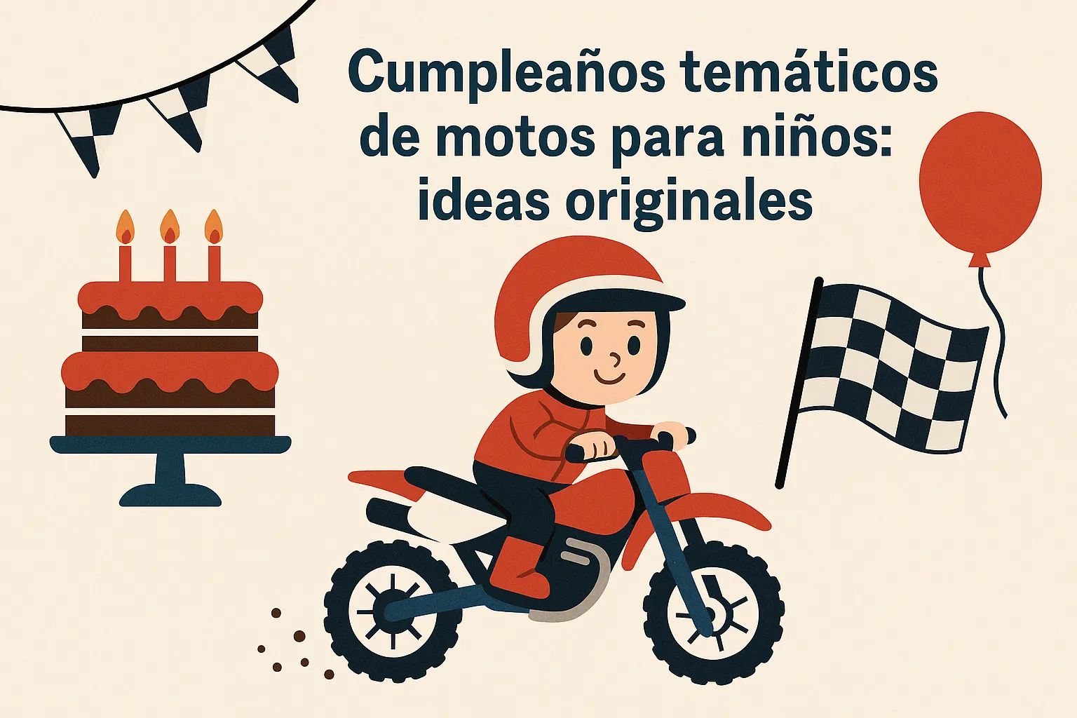 Cumpleaños temáticos de motos para niños: ideas originales