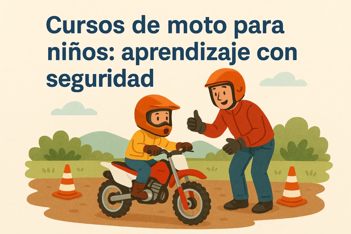 Cursos de moto para niños: aprendizaje con seguridad