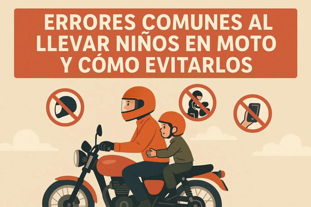 Errores comunes al llevar niños en moto y cómo evitarlos