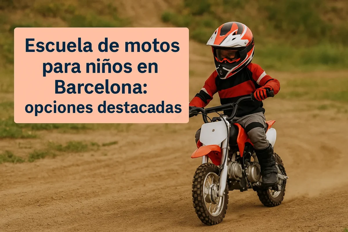 Escuela de motos para niños en Barcelona: opciones destacadas