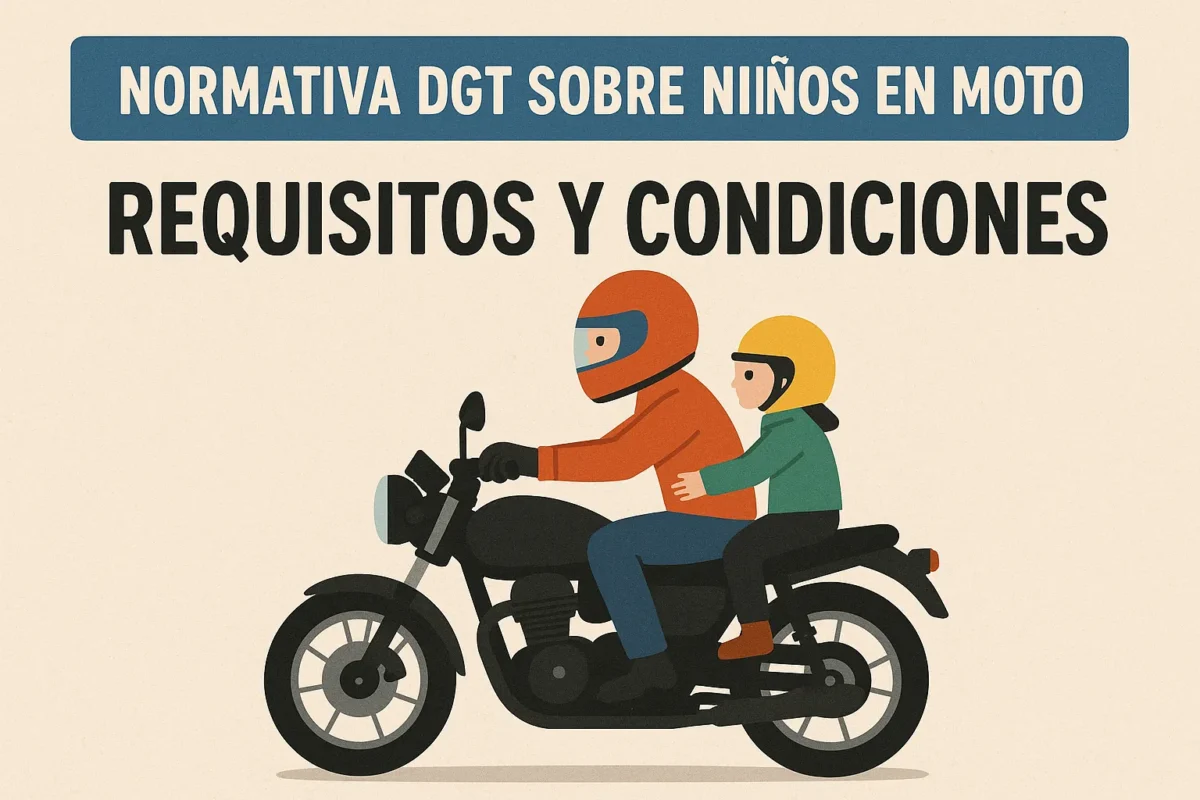 Normativa DGT sobre niños en moto: requisitos y condiciones